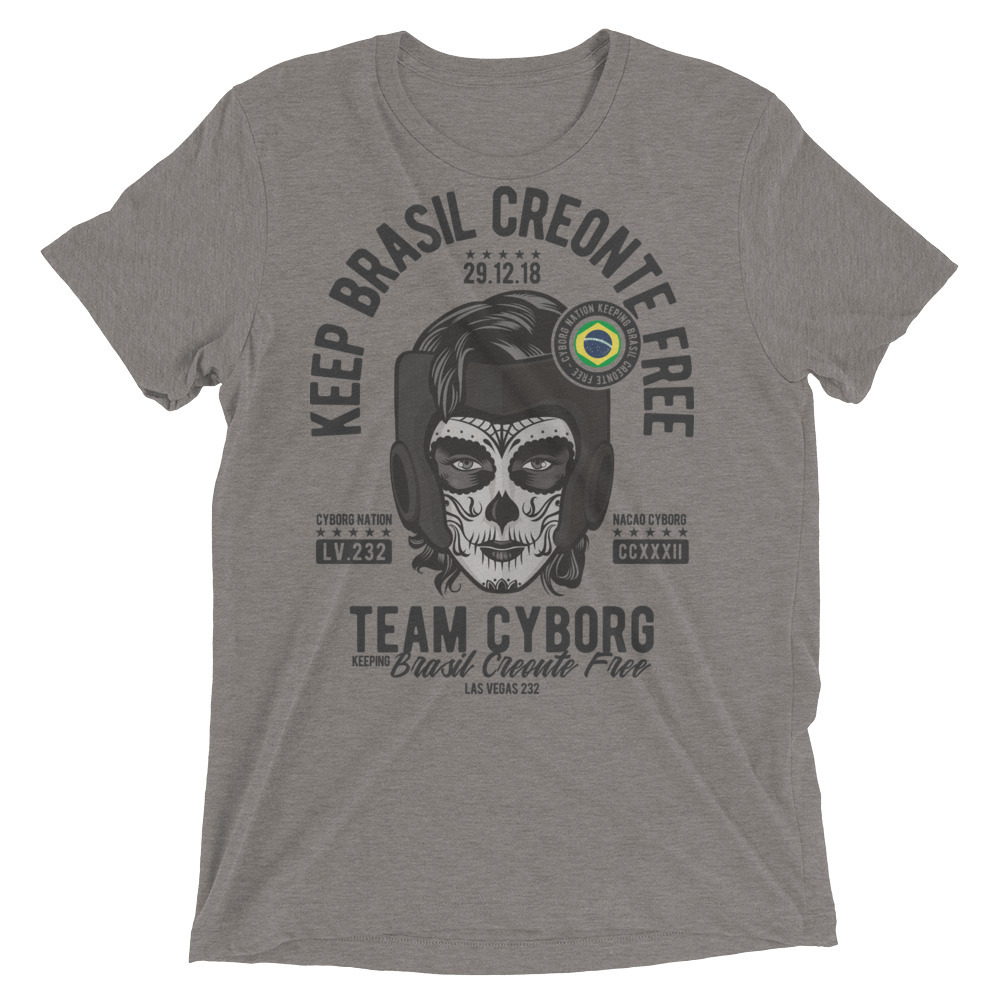 T Shirt Keep Brasil Creonte Free 1 Triblend Grey T Shirt Keep Brasil Creonte Free 1 Triblend Grey