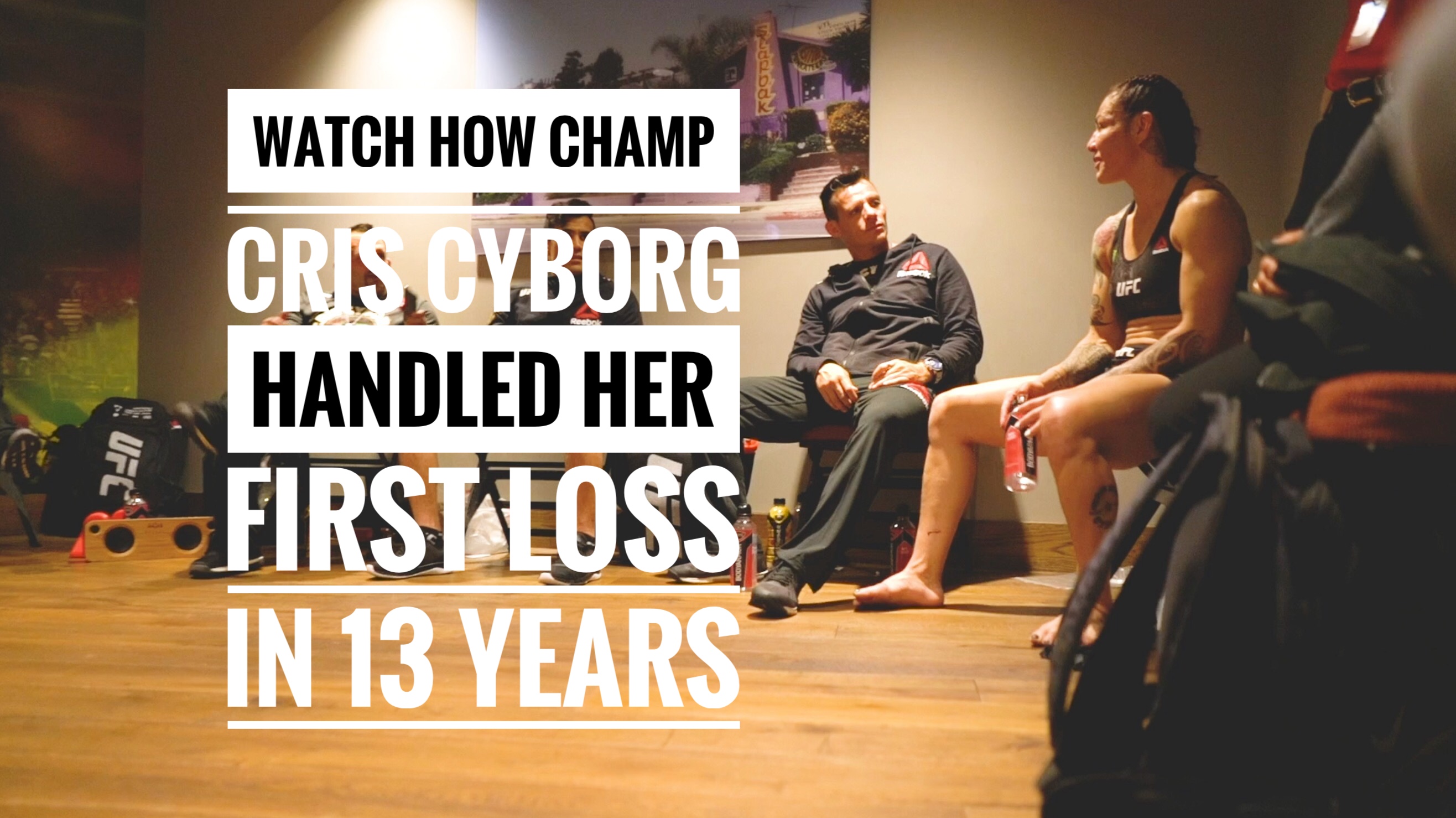 |EXCLUSIVE FOOTAGE| watch backstage footage of @CrisCyborg immediately following #UFC232 loss to Amanda Nunes