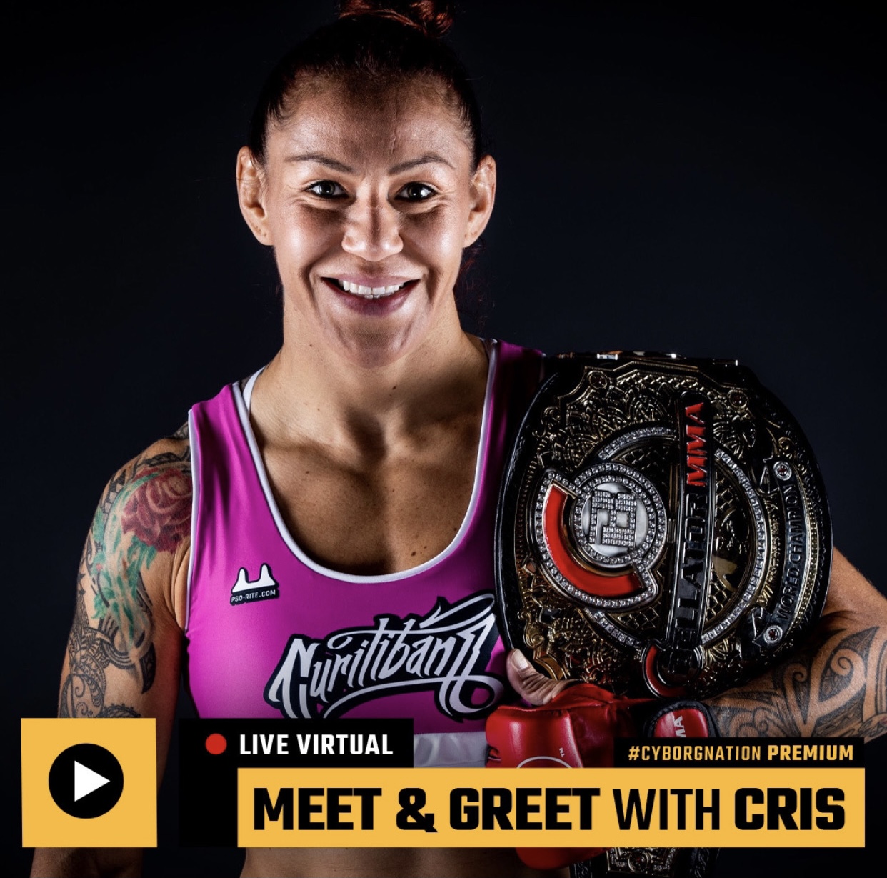 Next Cyborg Nation live QandA 1 on 1 with Cris Cyborg is scheduled