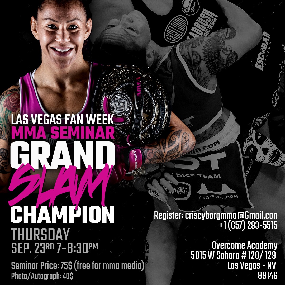 Cris Cyborg Las Vegas Fan Week seminar Sept 23rd