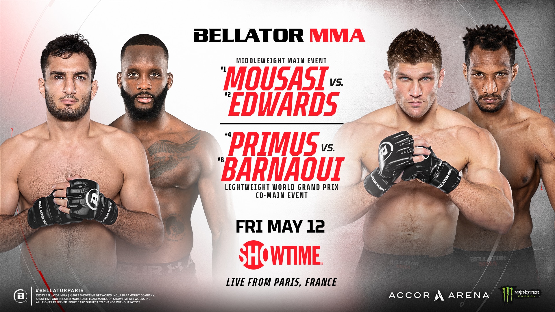 LIVE FIGHTS Gegard Mousasi X Fabian Edwards #Bellator296